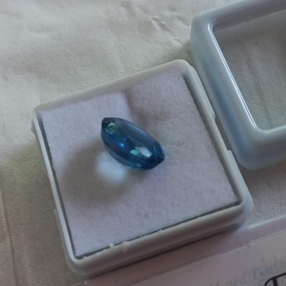 5CT Natural Oval Cut Tanzanite Certified - Picture 6 of 7